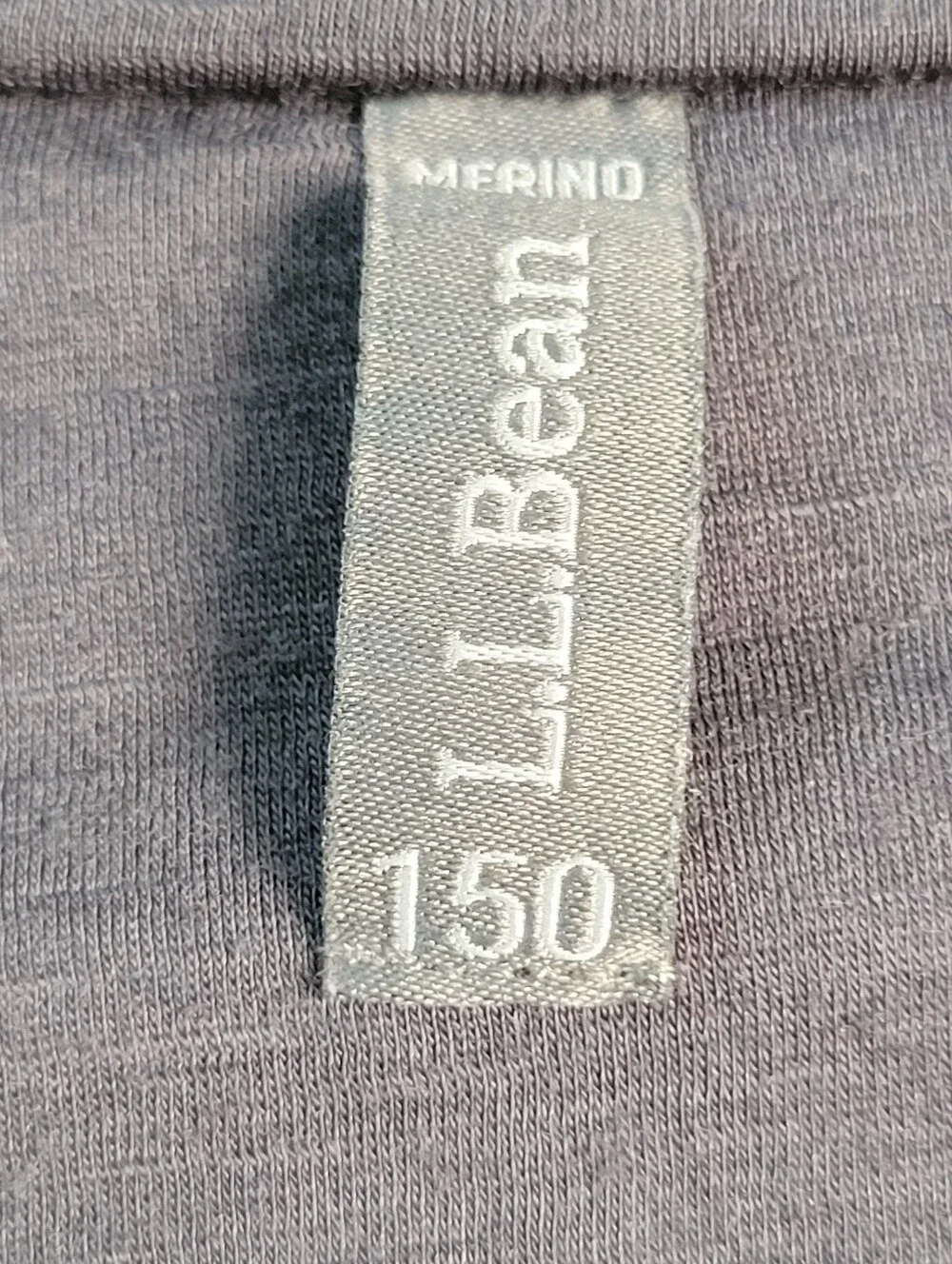 LL Bean Lightweight Merino Wool Baselayer Men Size L Performance Outdoor Hiking